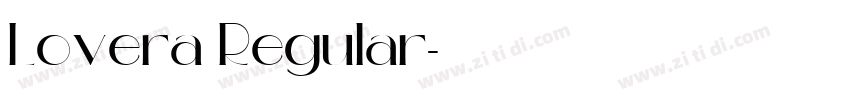 Lovera Regular字体转换